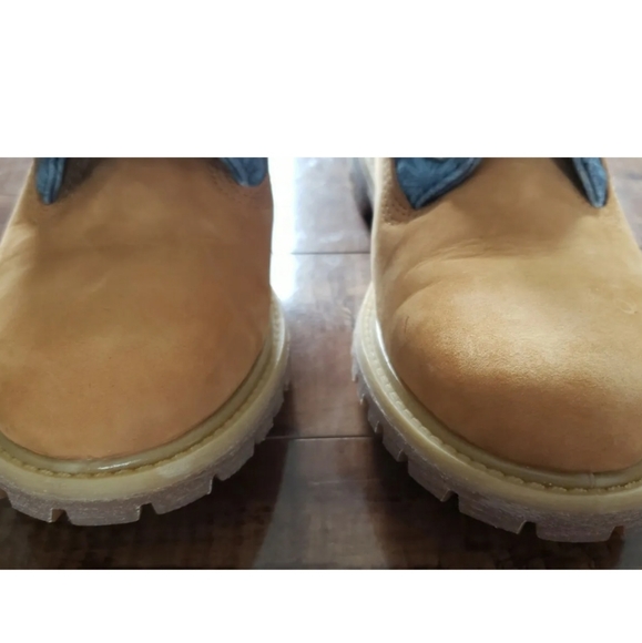 TIMBERLAND Earthkeepers Canvas Fold Down RARE WHEAT/ FLORAL Boots Women Sz US7.5 - Picture 3 of 12